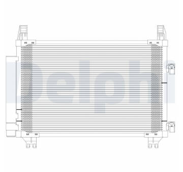 Kondenzátor, klimatizace DELPHI TSP0225625