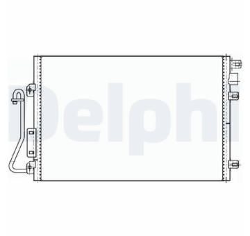 Kondenzátor, klimatizace DELPHI TSP0225635