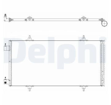 Kondenzátor, klimatizace DELPHI TSP0225637