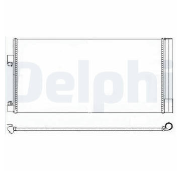 Kondenzátor, klimatizace DELPHI TSP0225638