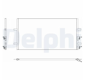 Kondenzátor, klimatizace DELPHI TSP0225640