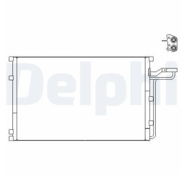 Kondenzátor, klimatizace DELPHI TSP0225659