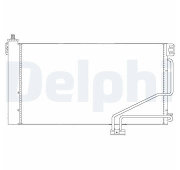 Kondenzátor, klimatizace DELPHI TSP0225678
