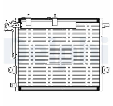 Kondenzátor, klimatizace DELPHI TSP0225687