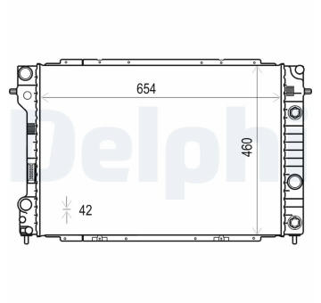 Chladič, chlazení motoru DELPHI TSP0524010