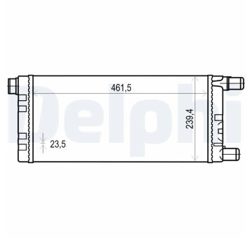 Chladič, chlazení motoru DELPHI TSP0524015
