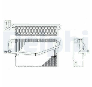 Výparník, klimatizace DELPHI TSP0525188