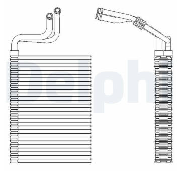 Výparník, klimatizace DELPHI TSP0525197