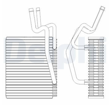 Výparník, klimatizace DELPHI TSP0525204