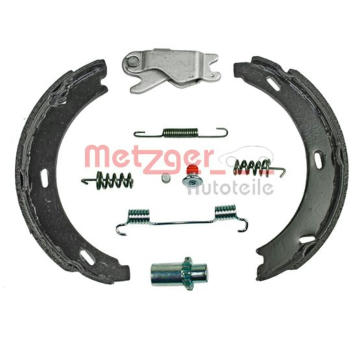 Sada brzdových čelistí, parkovací brzda METZGER 0152010