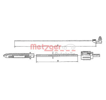 Lanko plynu METZGER 10.0381