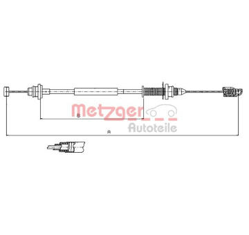 Lanko plynu METZGER 10.0390