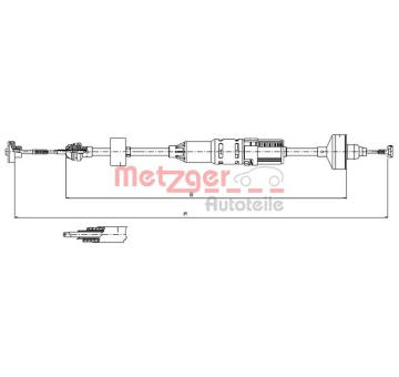 Tazne lanko, ovladani spojky METZGER 10.3443