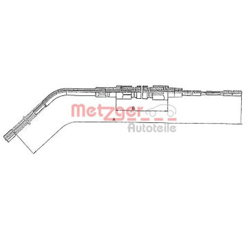 Tazne lanko, parkovaci brzda METZGER 10.4132