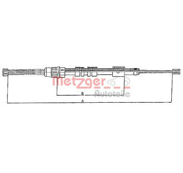 Tazne lanko, parkovaci brzda METZGER 10.6024