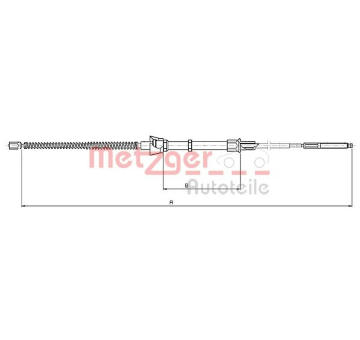 Tazne lanko, parkovaci brzda METZGER 10.7134
