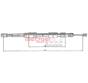 Tazne lanko, parkovaci brzda METZGER AUTOTEILE 10.7211