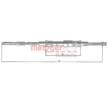 Tazne lanko, parkovaci brzda METZGER 10.7402