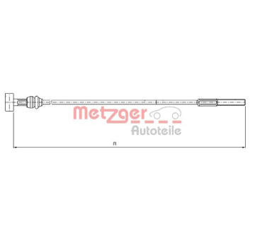 Tazne lanko, parkovaci brzda METZGER 10.8226