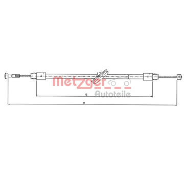 Tazne lanko, parkovaci brzda METZGER AUTOTEILE 10.9834
