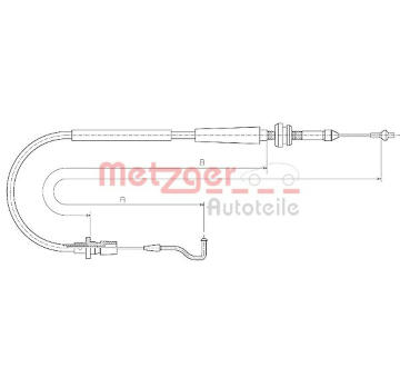 Lanko plynu METZGER 11.0637