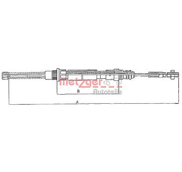 Tazne lanko, parkovaci brzda METZGER 11.606
