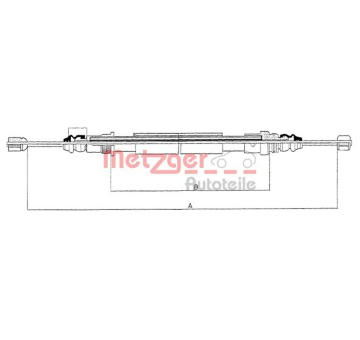 Tazne lanko, parkovaci brzda METZGER 11.6582