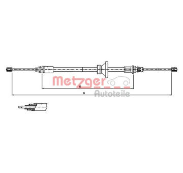 Tazne lanko, parkovaci brzda METZGER 11.6801