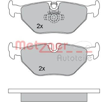 Sada brzdových destiček, kotoučová brzda METZGER 1170014