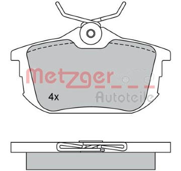 Sada brzdových destiček, kotoučová brzda METZGER 1170118