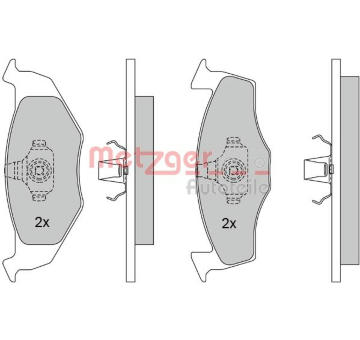 Sada brzdových destiček, kotoučová brzda METZGER 1170023