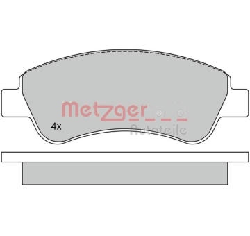 Sada brzdových destiček, kotoučová brzda METZGER 1170026