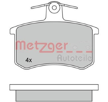 Sada brzdových destiček, kotoučová brzda METZGER 1170030