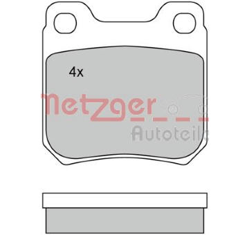 Sada brzdových destiček, kotoučová brzda METZGER 1170034