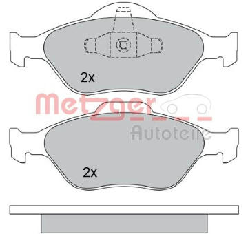 Sada brzdových destiček, kotoučová brzda METZGER 1170045