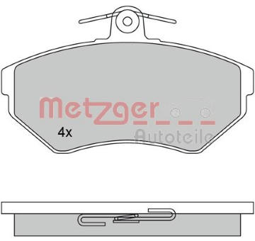 Sada brzdových destiček, kotoučová brzda METZGER 1170061