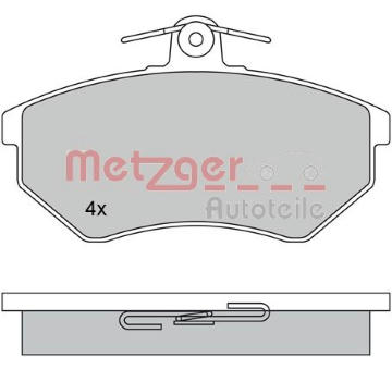 Sada brzdových destiček, kotoučová brzda METZGER 1170062