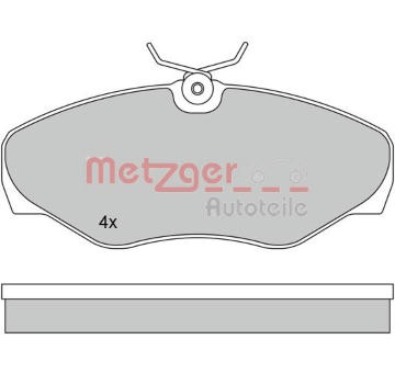 Sada brzdových destiček, kotoučová brzda METZGER 1170110