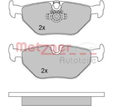 Sada brzdových destiček, kotoučová brzda METZGER 1170120