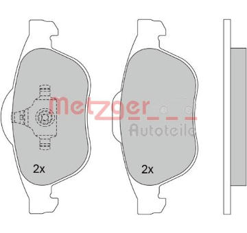 Sada brzdových destiček, kotoučová brzda METZGER 1170161