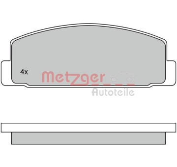 Sada brzdových destiček, kotoučová brzda METZGER AUTOTEILE 1170206