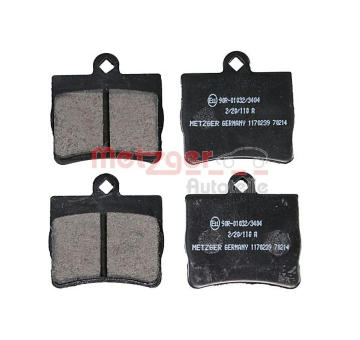 Sada brzdových destiček, kotoučová brzda METZGER AUTOTEILE 1170239