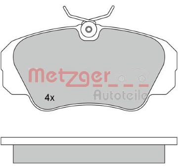 Sada brzdových destiček, kotoučová brzda METZGER 1170245