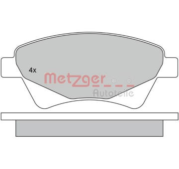 Sada brzdových destiček, kotoučová brzda METZGER 1170255