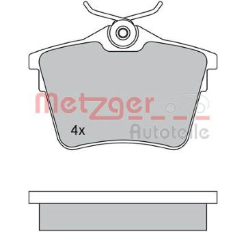 Sada brzdových destiček, kotoučová brzda METZGER 1170269