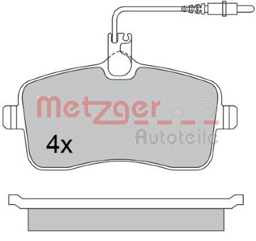 Sada brzdových destiček, kotoučová brzda METZGER 1170283