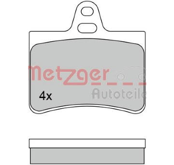 Sada brzdových destiček, kotoučová brzda METZGER 1170311