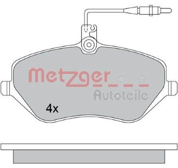 Sada brzdových destiček, kotoučová brzda METZGER 1170346