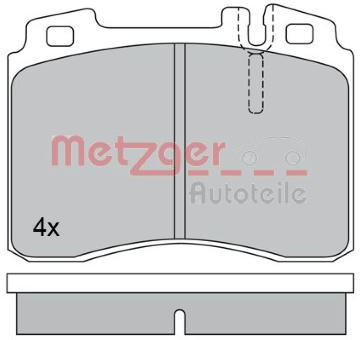 Sada brzdových destiček, kotoučová brzda METZGER 1170374