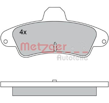 Sada brzdových destiček, kotoučová brzda METZGER 1170430